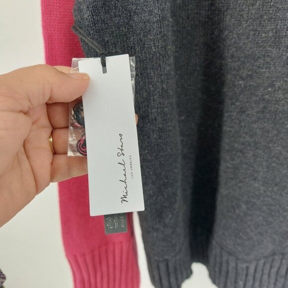 Michael Stars Daria Turtleneck Sweater in Ballet Combo Wool Cotton Blens Size M - Picture 3 of 7